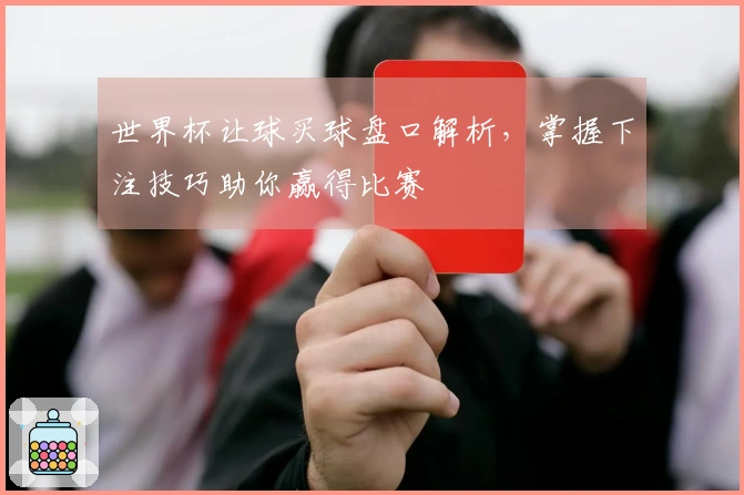 世界杯让球买球盘口解析，掌握下注技巧助你赢得比赛